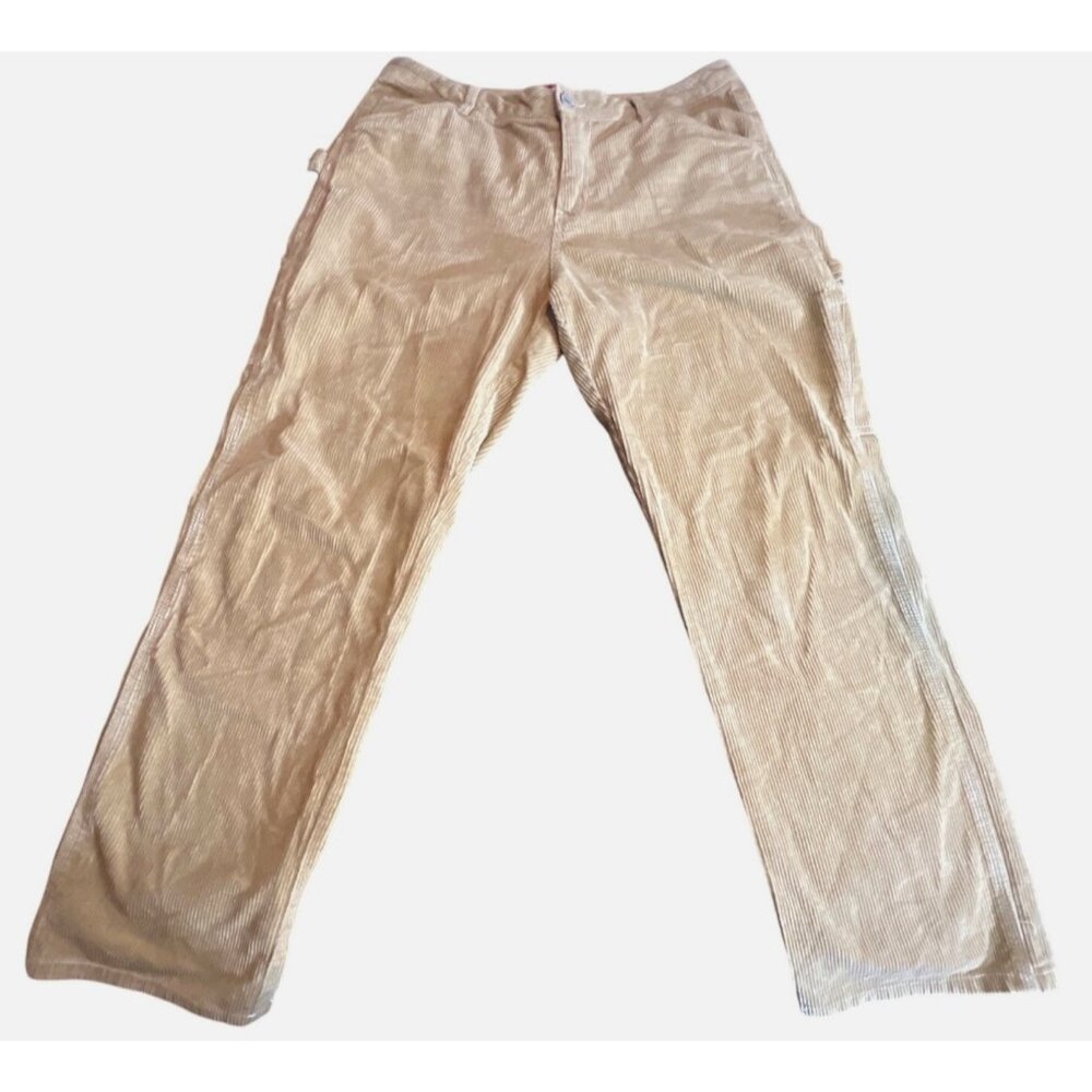 Dickies Cargo Corduroy Pants Khaki sz 9 Fisherman GORP‎ core Cabin Core Workwear